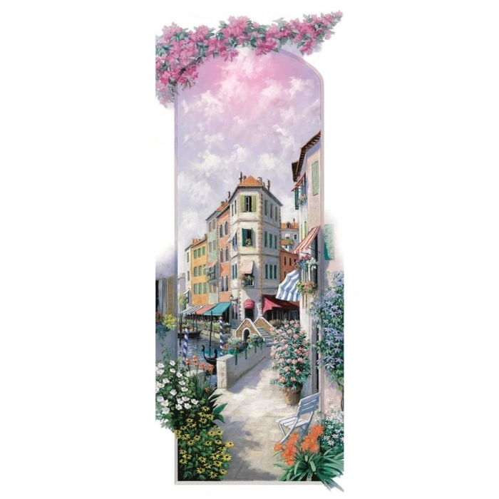 4484 Art Puzzle Çiçekler İçinde Venedik 1000 Parça Panorama Puzzle
