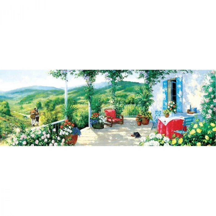 5349 Art Puzzle Verandadaki Misafir 1000 Parça Panorama Puzzle