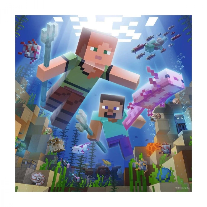56217 Minecraft 3x49 parça Ravensburger Puzzle