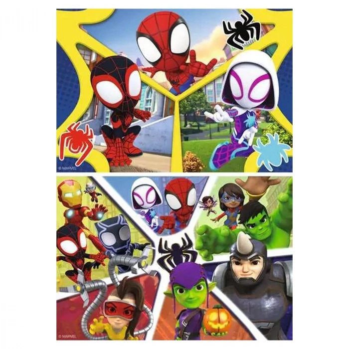 57290 Spidey and Amazing Friends 2x24 parça Ravensburger Puzzle