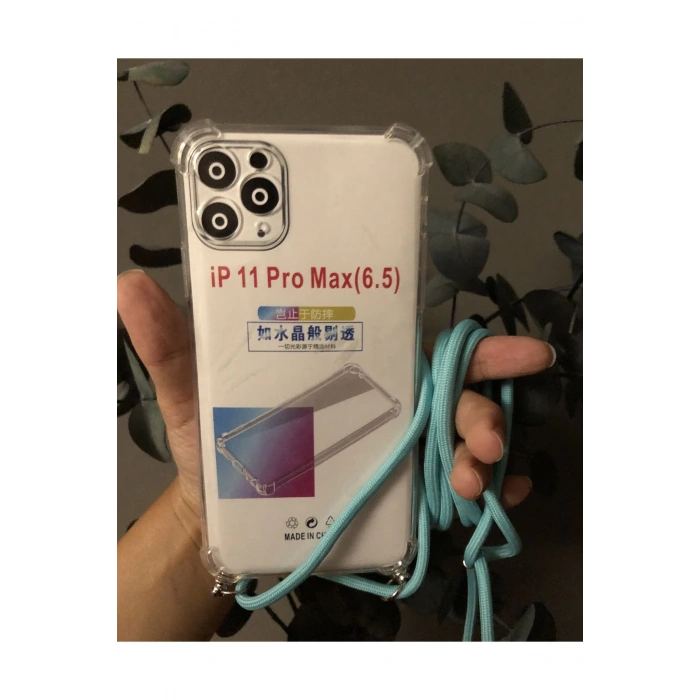 iPhone 11 Pro Max (6.5) Boyun Askılı Şeffaf Kılıf