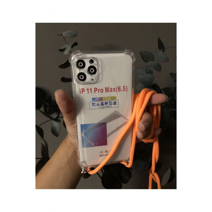 iPhone 11 Pro Max (6.5) Boyun Askılı Şeffaf Kılıf