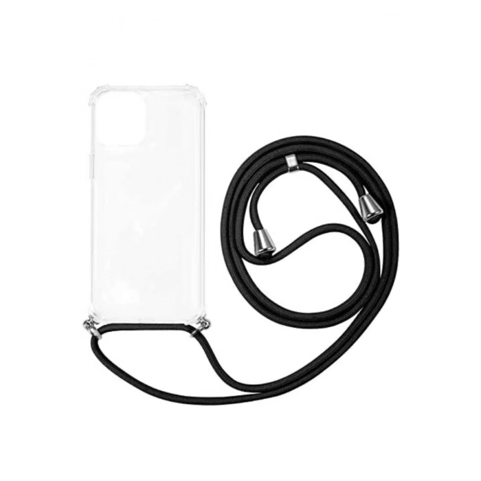 Iphone 12 (6.7) Kılıf Siyah Just Boyundan As Kapak Orijinal Esnek Dayanıklı Darkarşıtı Koruyucu