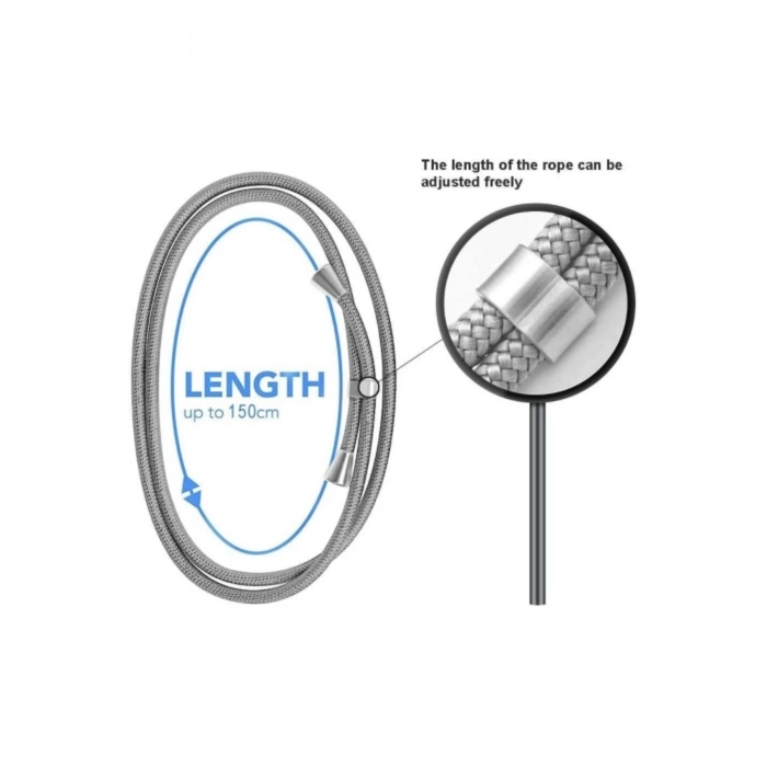 Samsung Galaxy A32 4G (6,4), Silikon Şeffaf Cep Telefonu Kılıfı, Boyun Askılı,Koruyucu Yaka Kılıf,