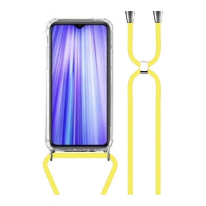 Samsung Galaxy A32 4G (6,4), Silikon Şeffaf Cep Telefonu Kılıfı, Boyun Askılı,Koruyucu Yaka Kılıf,