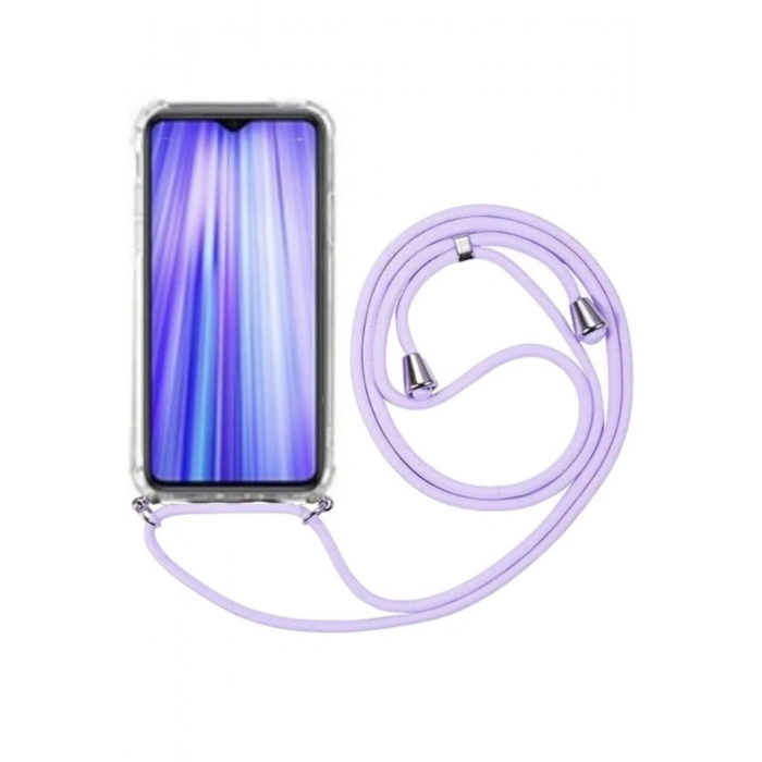 Samsung Galaxy A32 4G (6,4), Silikon Şeffaf Cep Telefonu Kılıfı, Boyun Askılı,Koruyucu Yaka Kılıf,