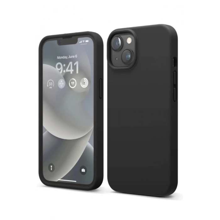 Sıvı Silikon Kılıf iPhone 14 Kılıfıyla Uyumlu (6.1), Premium Silikon,