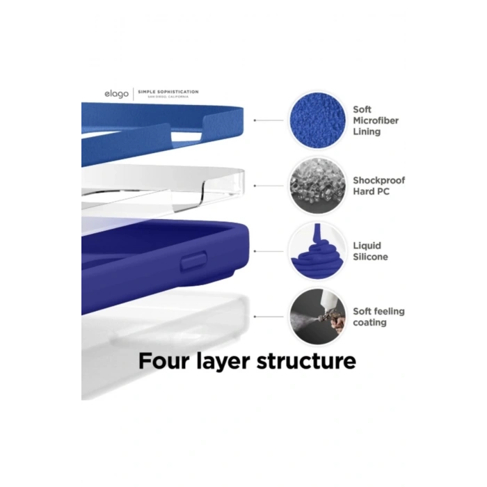 Sıvı Silikon Kılıf iPhone 14 Kılıfıyla Uyumlu (6.1), Premium Silikon,