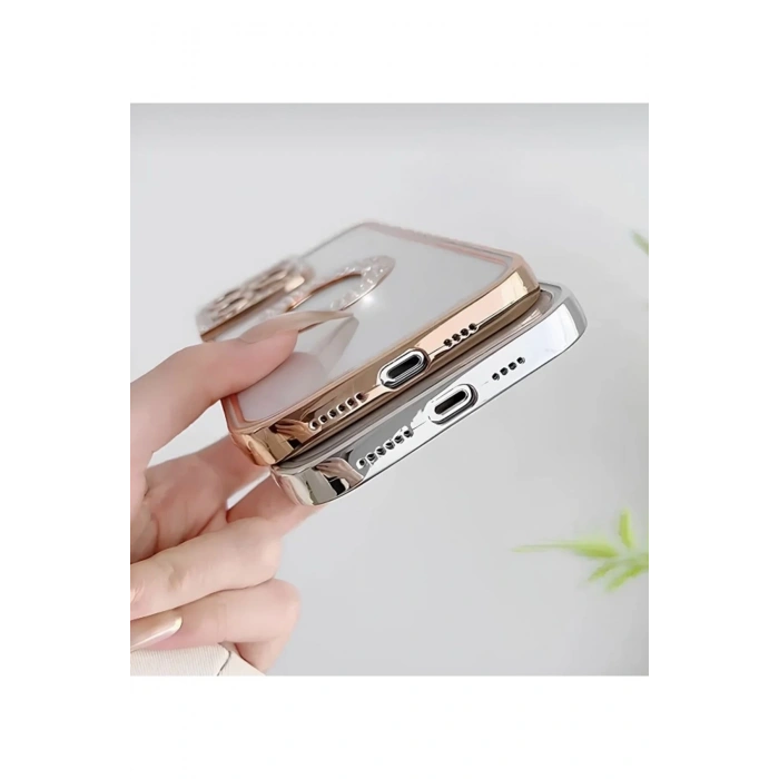 IPhone14 için lüks elmas silikon kapak