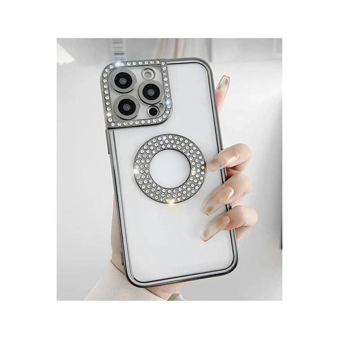 IPhone 11 için lüks elmas silikon kapak