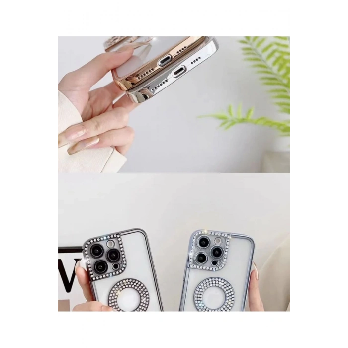 IPhone 11 için lüks elmas silikon kapak