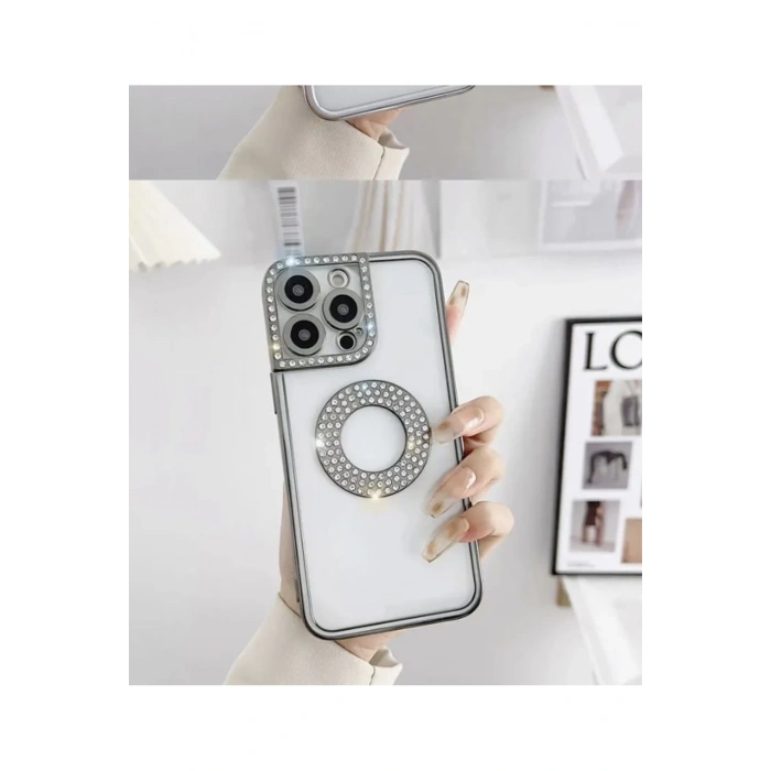 IPhone 11 için lüks elmas silikon kapak