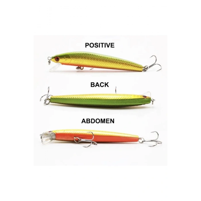 3D Yüksek kaliteli Minnow Yem,Yapay Gözler ile 8,5gr-9,5 gr balıkçılık Lures
