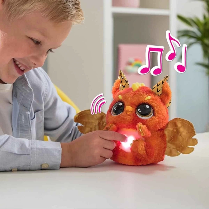 69282 SUN- Sesli ve Işıklı Hatchimals Alive Mystery Hatch Draggle İnteraktif Peluş Sürpriz Yumurta