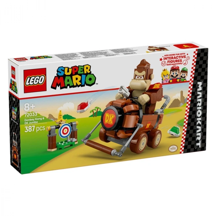 72033 Lego Super Mario Mario Kart – Donkey Kong ve DK Jumbo 387 parça +8 yaş