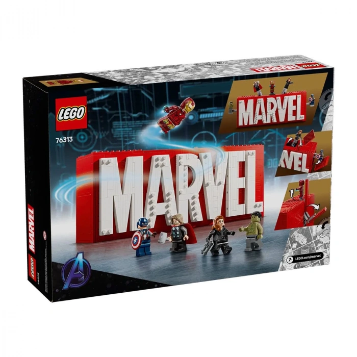 76313 Lego Marvel Logosu ve Minifigürleri 931 parça +12 yaş