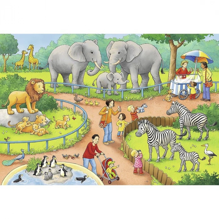 78134 Hayvanat Bahçesi 2x24 parça Ravensburger Puzzle