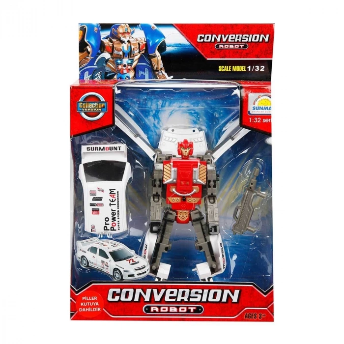 81234 Sunman, 1:32 Sesli ve Işıklı Dönüşebilen Robot