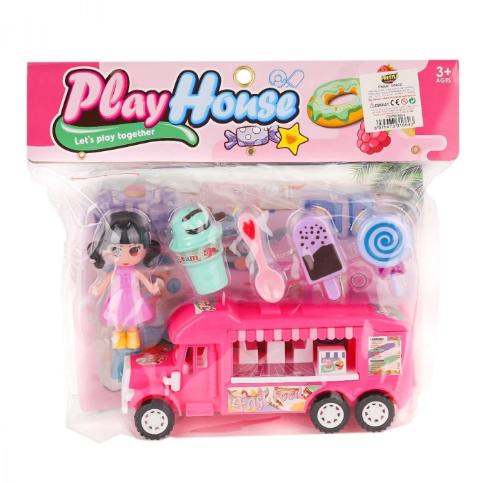 828-6 Bebekli Karavan Oyun Seti -Prestij Oyuncak