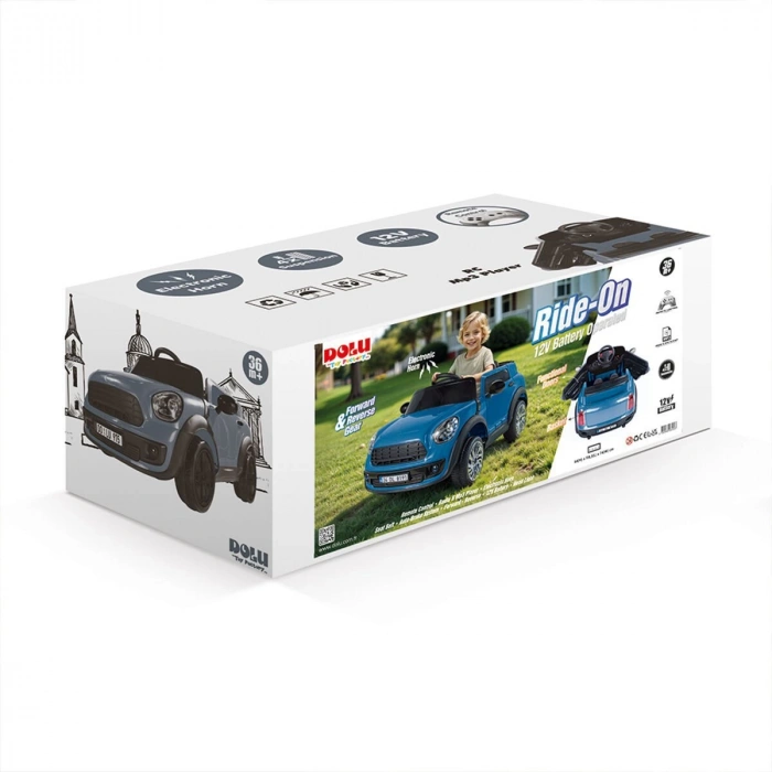 8292 Ride On Kumandalı Akülü Araba 12 Volt Mavi -Dolu Oyuncak