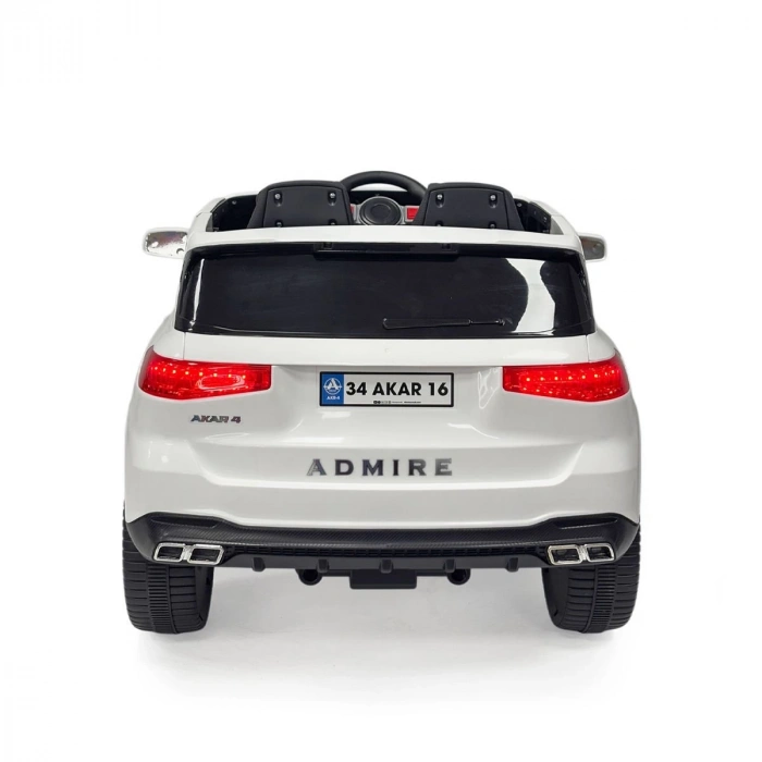 97-060 Admire Kumandalı Akülü Araba Beyaz 12 V -Akar Oyuncak