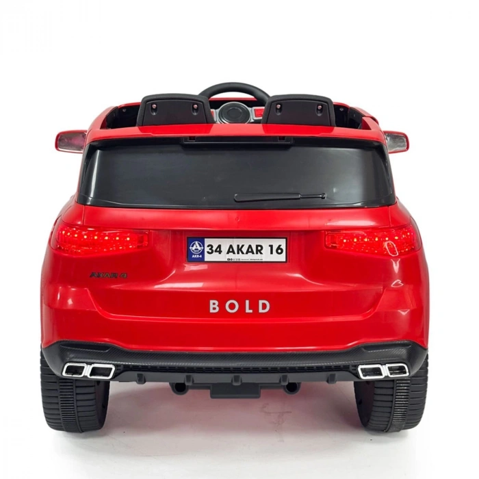 97-176 Bold Kumandalı Akülü Araba Kırmızı 12 Volt -Akar Oyuncak