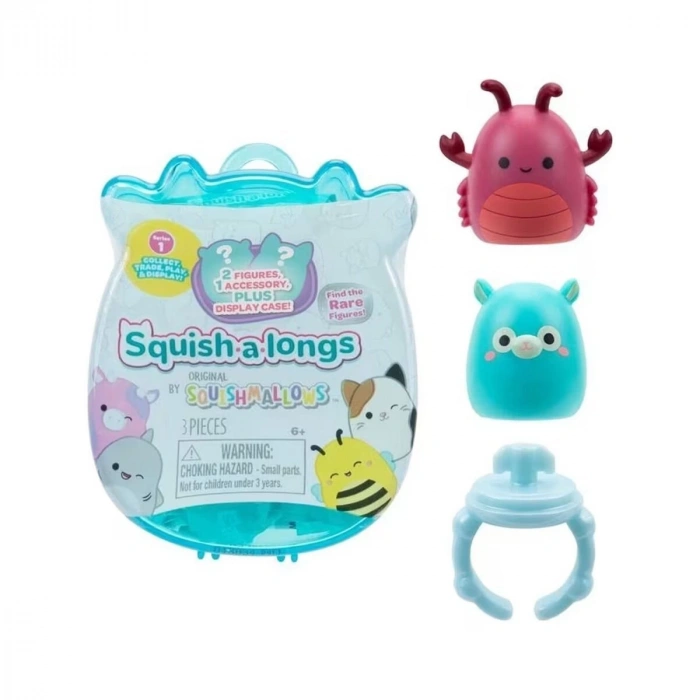 AL0001-1 Squish-a-longs 2 Figür + Yüzük Sürpriz Paket 24lü Display  Seri 1