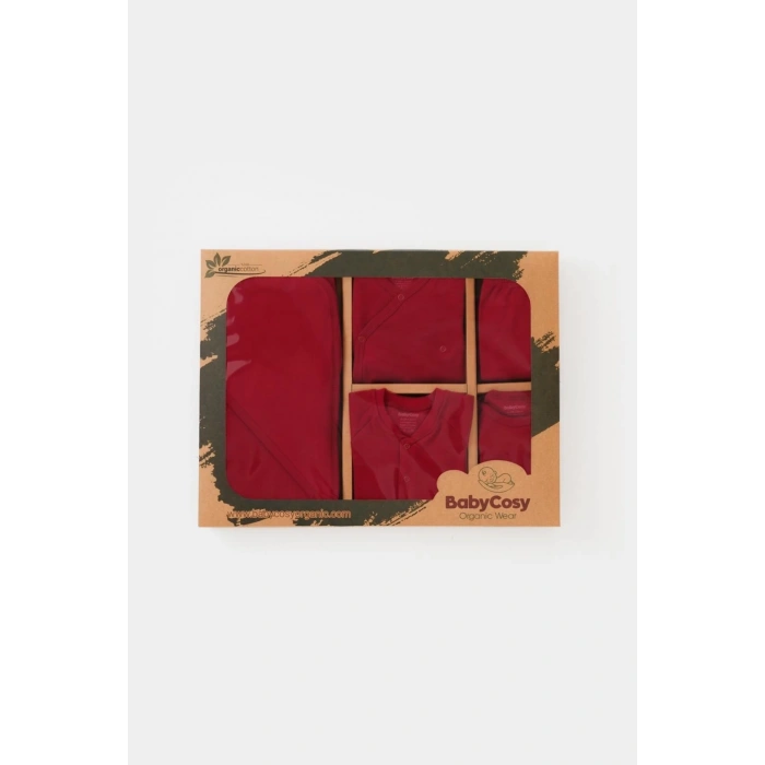 Bebek 10 Parça Set, %100 Organik Pamuk, Bebek ve Yenidoğan Serisi, Hastane Çıkışı Seti - CSY5111