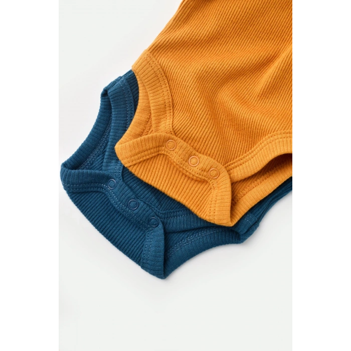 Bebek 2 Adet Kısa Kollu Body, %50 Modal Kumaş - %50 Organik Pamuk, Bebek ve Yenidoğan Serisi - CSYM11210