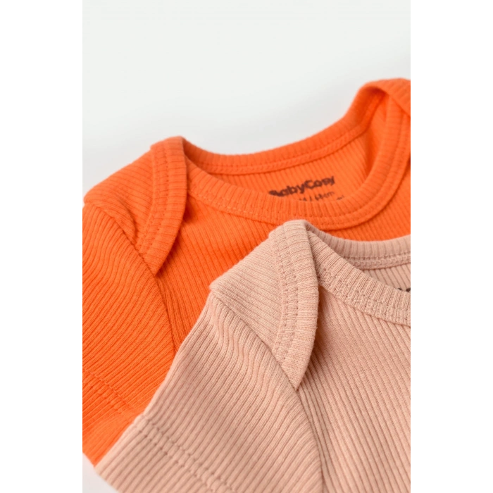 Bebek 2 Adet Kısa Kollu Body, %50 Modal Kumaş - %50 Organik Pamuk, Bebek ve Yenidoğan Serisi - CSYM11214