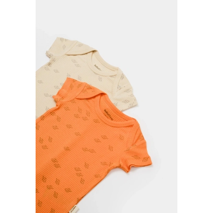 Bebek 2li Kısa Kollu Tulum, %50 Modal Kumaş - %50 Organik Pamuk, Bebek ve Yenidoğan Serisi - CSYM11427