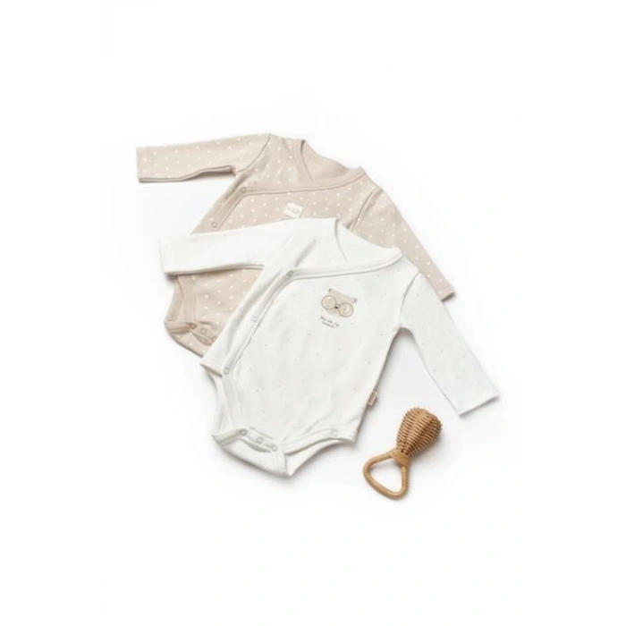 Bebek 2li Kruvaze %100 Organik Pamuk, Bebek ve Yenidoğan Serisi - CSY8103