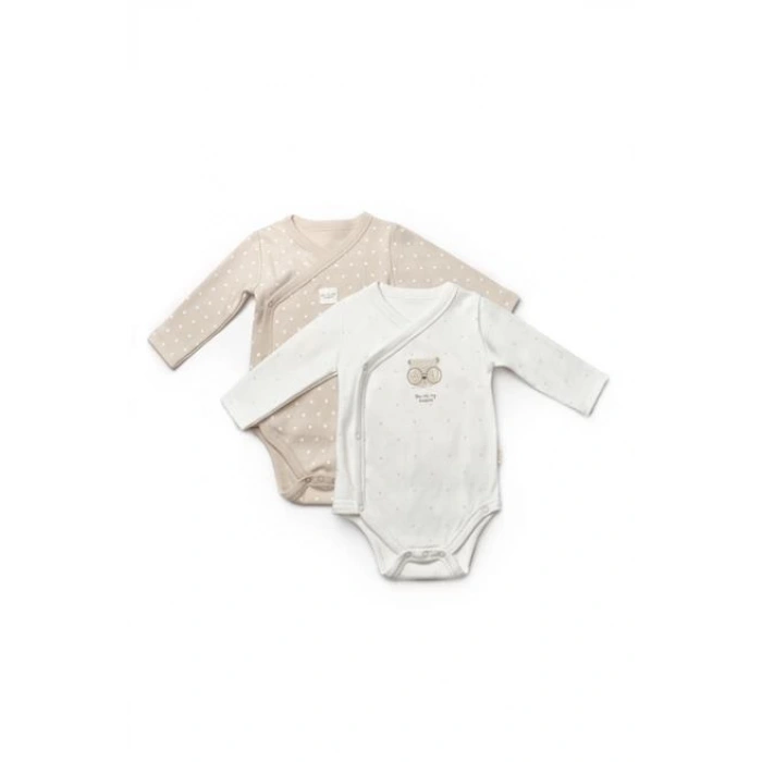 Bebek 2li Kruvaze %100 Organik Pamuk, Bebek ve Yenidoğan Serisi - CSY8103