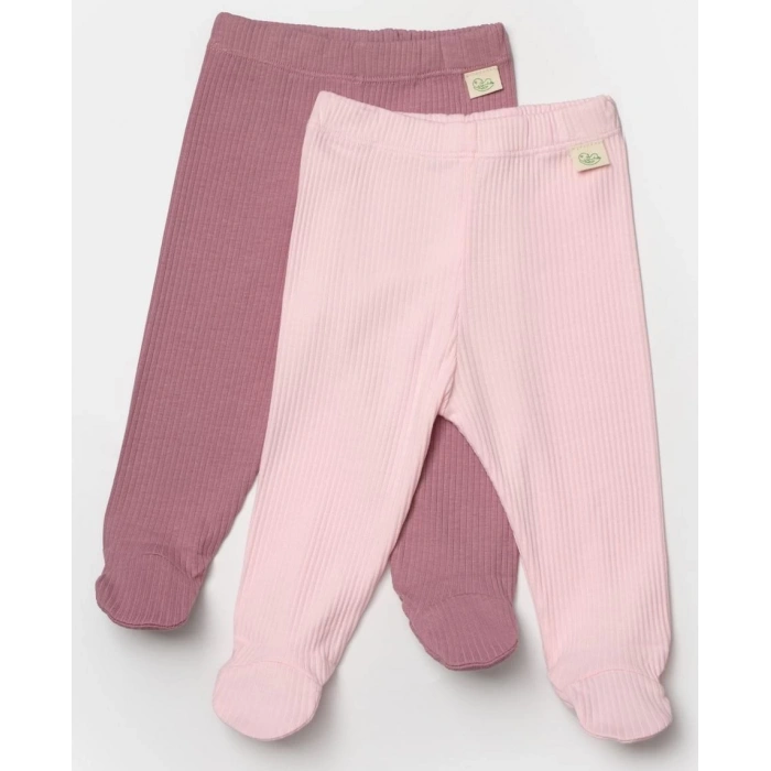 Bebek 2li Patikli Pantolon, %50 Bambu - %50 Organik Pamuk, Bebek ve Yenidoğan Serisi - CSYB9027