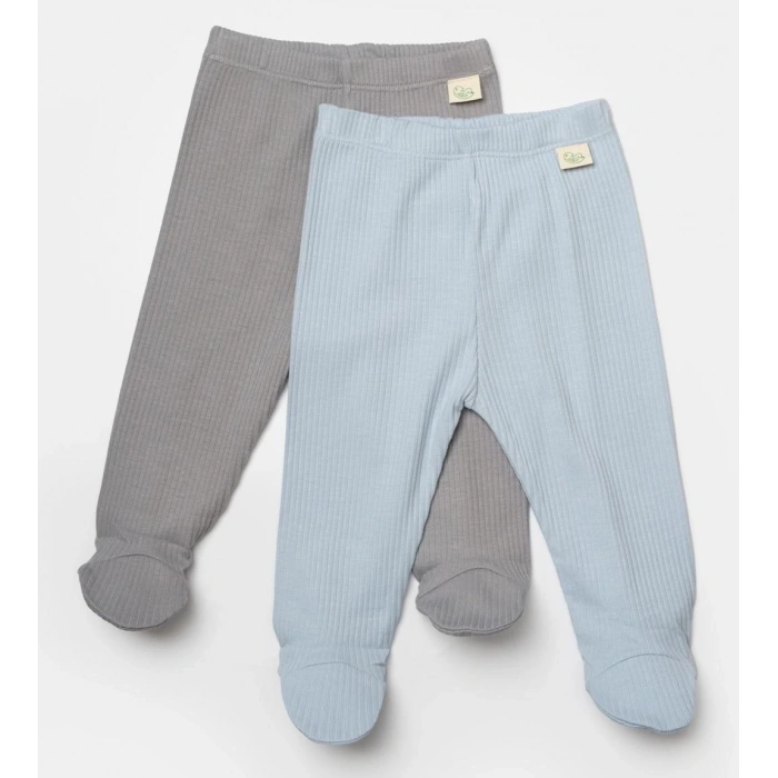 Bebek 2li Patikli Pantolon, %50 Bambu - %50 Organik Pamuk, Bebek ve Yenidoğan Serisi - CSYB9029