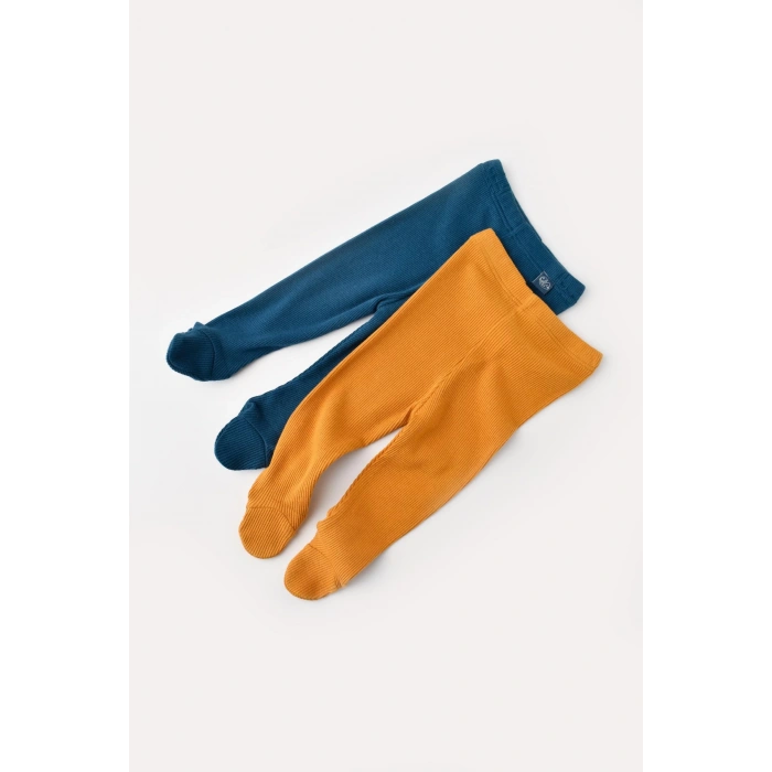 Bebek 2li Patikli Pantolon, %50 Modal Kumaş - %50 Organik Pamuk, Bebek ve Yenidoğan Serisi