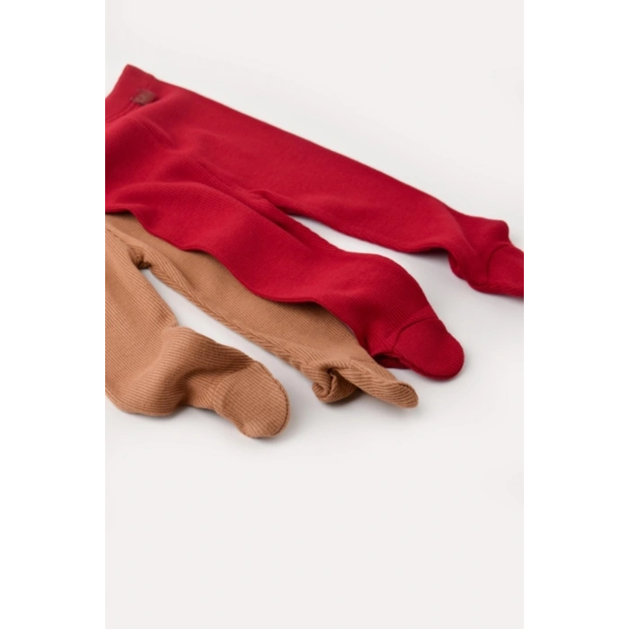 Bebek 2li Patikli Pantolon, %50 Modal Kumaş - %50 Organik Pamuk, Bebek ve Yenidoğan Serisi