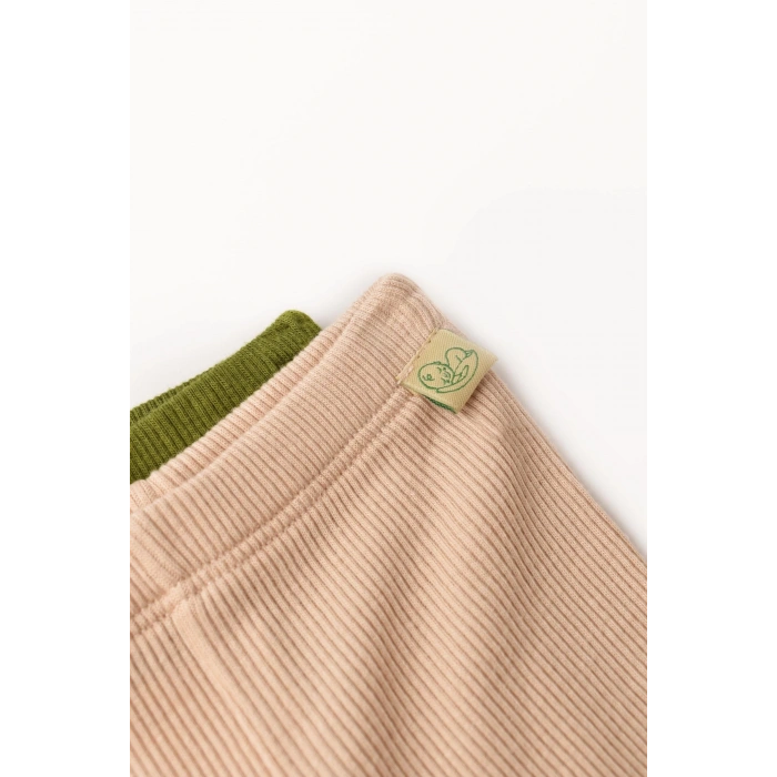 Bebek 2li Patikli Pantolon, %50 Modal Kumaş - %50 Organik Pamuk, Bebek ve Yenidoğan Serisi