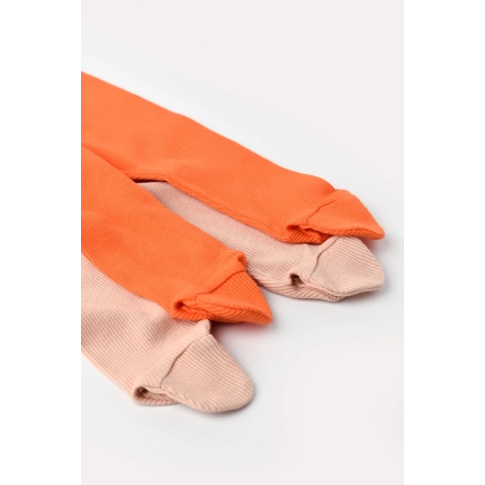 Bebek 2li Patikli Pantolon, %50 Modal Kumaş - %50 Organik Pamuk, Bebek ve Yenidoğan Serisi