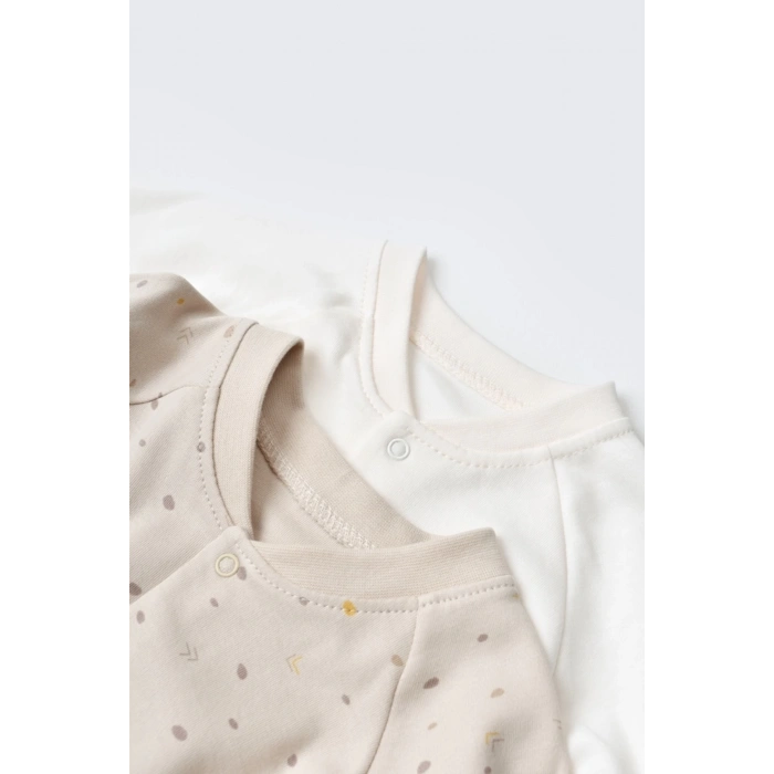 Bebek 2li Patikli Tulum, %100 Organik Pamuk, Bebek ve Yenidoğan Serisi - CSY5818