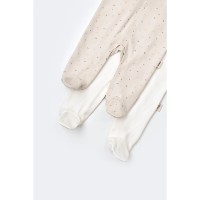 Bebek 2li Patikli Tulum, %100 Organik Pamuk, Bebek ve Yenidoğan Serisi - CSY5818