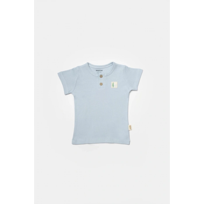 Bebek 2li Tişört, %50 Bambu - %50 Organik Pamuk, Bebek ve Yenidoğan Serisi - CSYB9023
