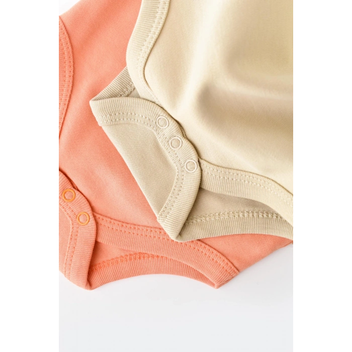 Bebek 2 Parça Kısa Kol Body, %100 Organik Pamuk, Bebek ve Yenidoğan Serisi - CSY3022