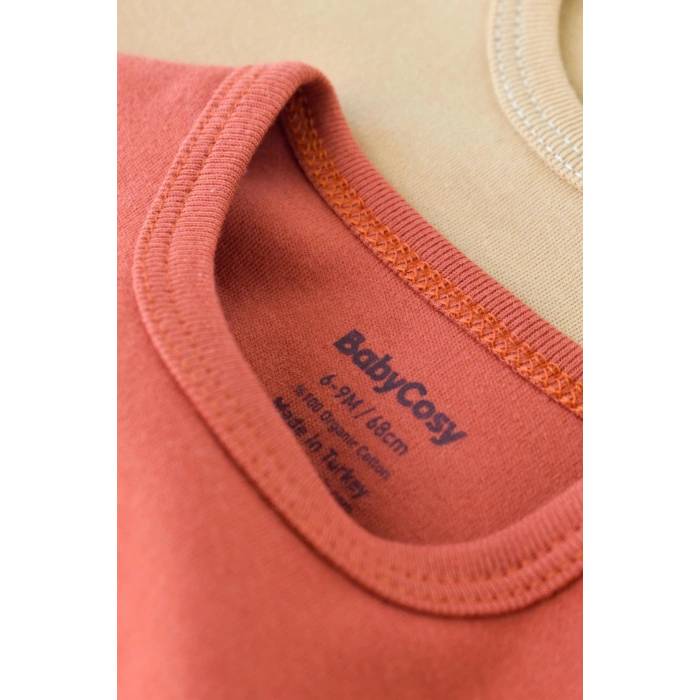 Bebek 2 Parça Kısa Kol Body, %100 Organik Pamuk, Bebek ve Yenidoğan Serisi - CSY3023