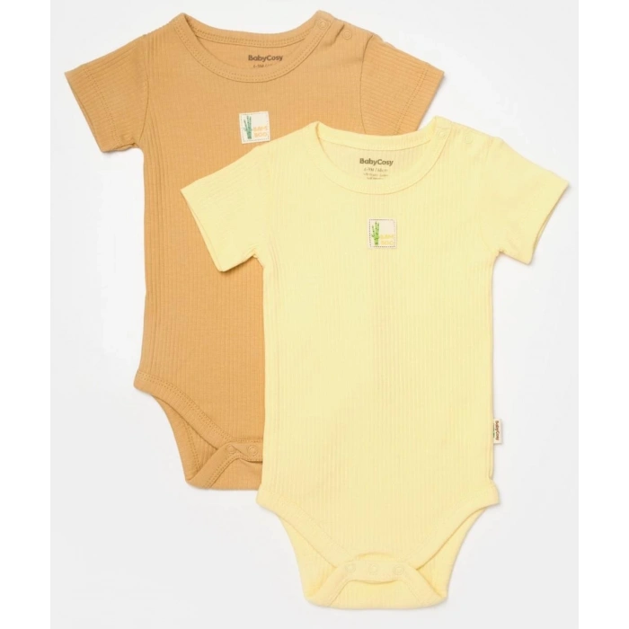 Bebek 2 Parça Kısa Kol Body, %50 Bambu - %50 Organik Pamuk, Bebek ve Yenidoğan Serisi - CSYB9016Bebek 2 Parça Kısa Kol Body, %50 Bambu - %50 Organik Pamuk, Bebek ve Yenidoğan Serisi - CSYB9016