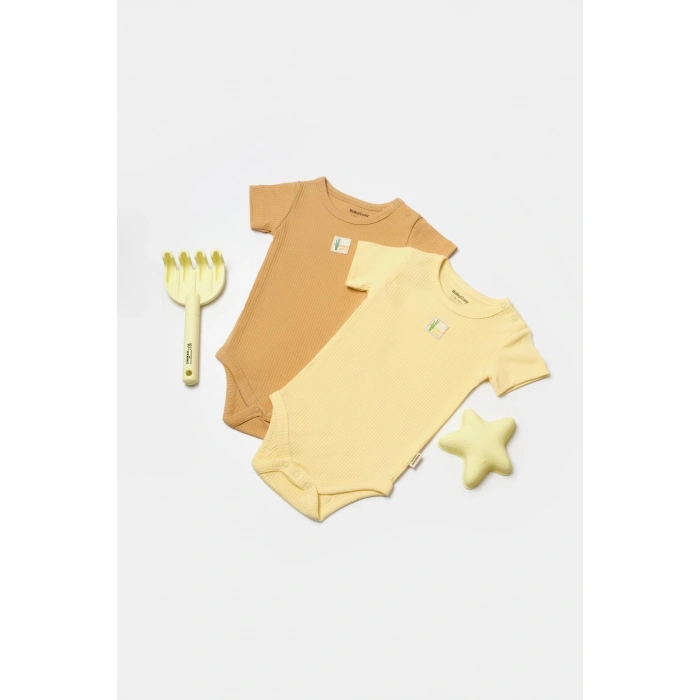Bebek 2 Parça Kısa Kol Body, %50 Bambu - %50 Organik Pamuk, Bebek ve Yenidoğan Serisi - CSYB9016Bebek 2 Parça Kısa Kol Body, %50 Bambu - %50 Organik Pamuk, Bebek ve Yenidoğan Serisi - CSYB9016
