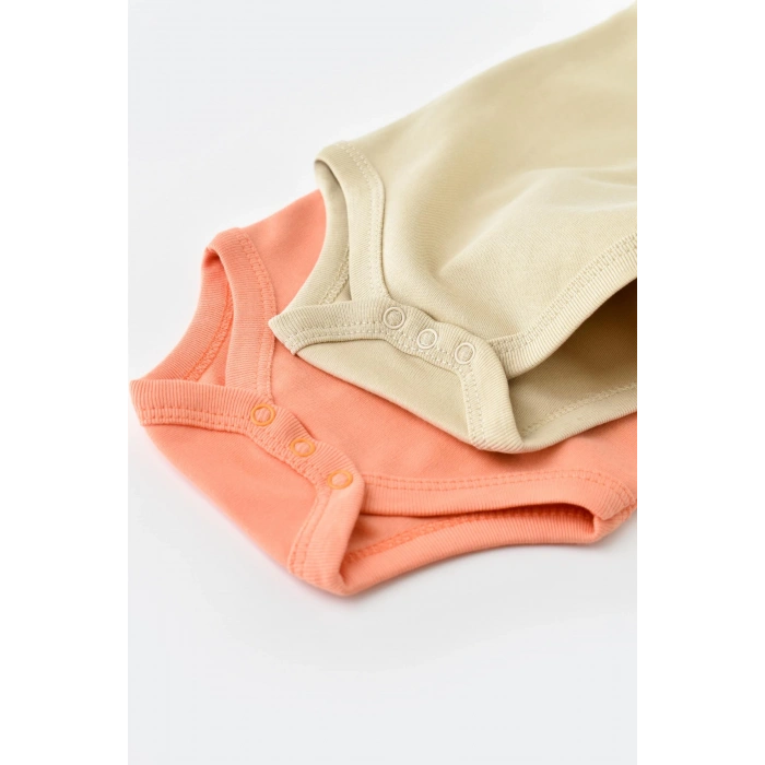 Bebek 2 Parça Kolsuz Body, %100 Organik Pamuk, Bebek ve Yenidoğan Serisi, Hastane Çıkışı Seti - CSY3019