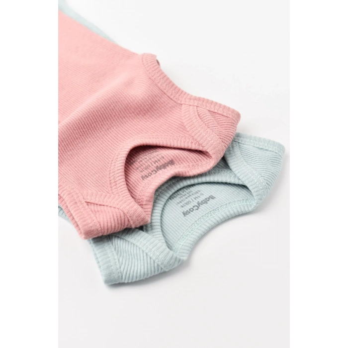 Bebek 2 Parça Kolsuz Body, %50 Modal Kumaş - %50 Organik Pamuk, Bebek ve Yenidoğan Serisi - CSYM11108