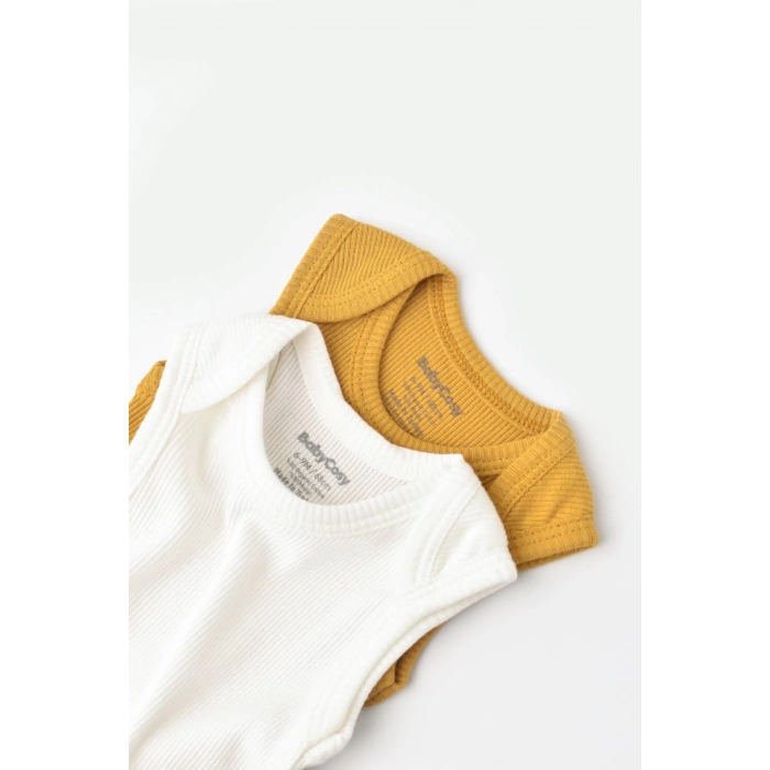 Bebek 2 Parça Kolsuz Body, %50 Modal Kumaş - %50 Organik Pamuk, Bebek ve Yenidoğan Serisi - CSYM11109