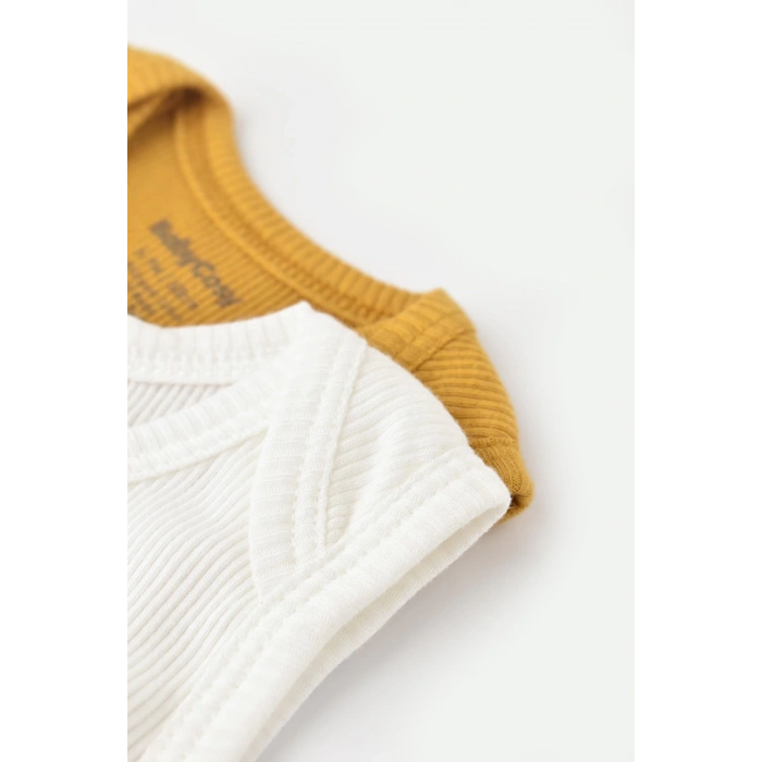 Bebek 2 Parça Kolsuz Body, %50 Modal Kumaş - %50 Organik Pamuk, Bebek ve Yenidoğan Serisi - CSYM11109